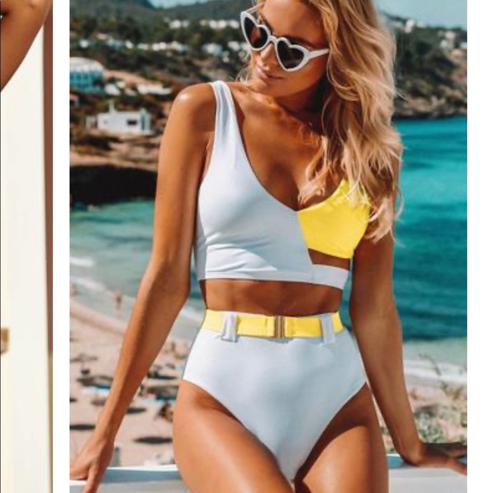 NWOT High Waisted Belted Bikini